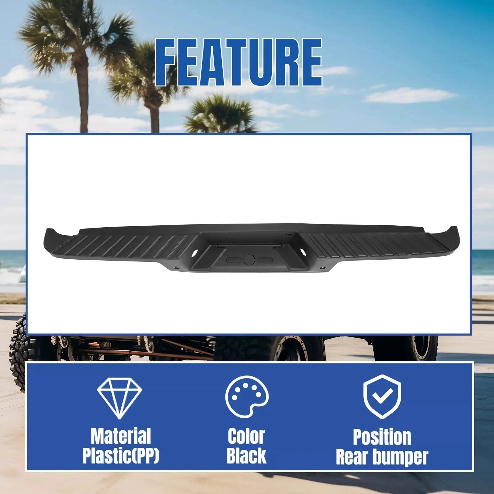 Rear Bumper Top Step Pad Cover for Ford F-150 (2009–2014) #9L3Z17B807C
