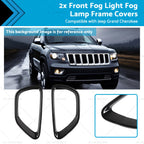 2X Front Fog Light Frame Covers for Jeep Grand Cherokee (2014–2016)
