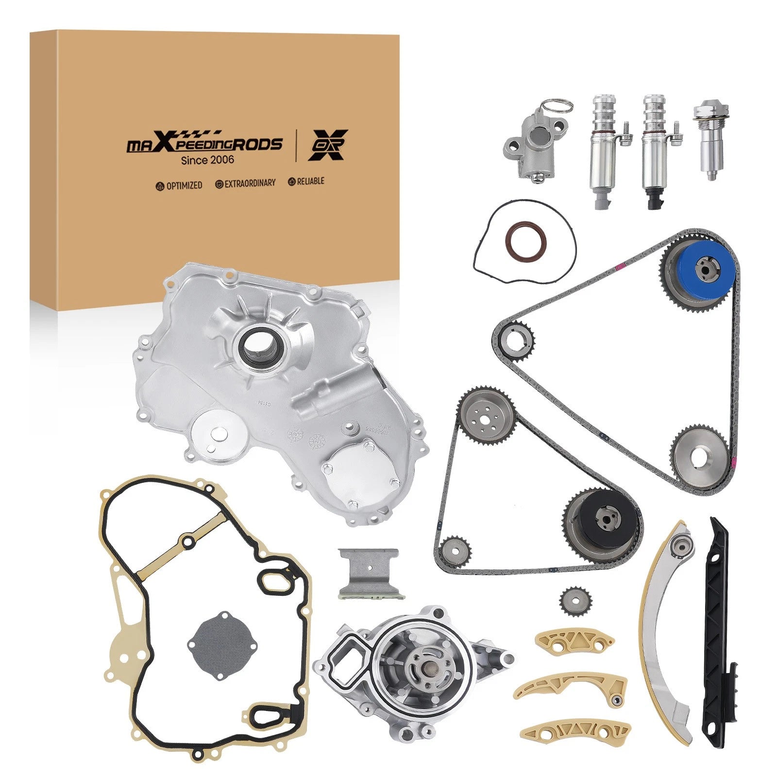Timing Chain Kit & VVT Solenoid for GM 2.4L Ecotec (2009–2017)
