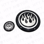 Flame Derby & Timer Cover for Harley Dyna Sportster XL 883 1200 (2004–2023)