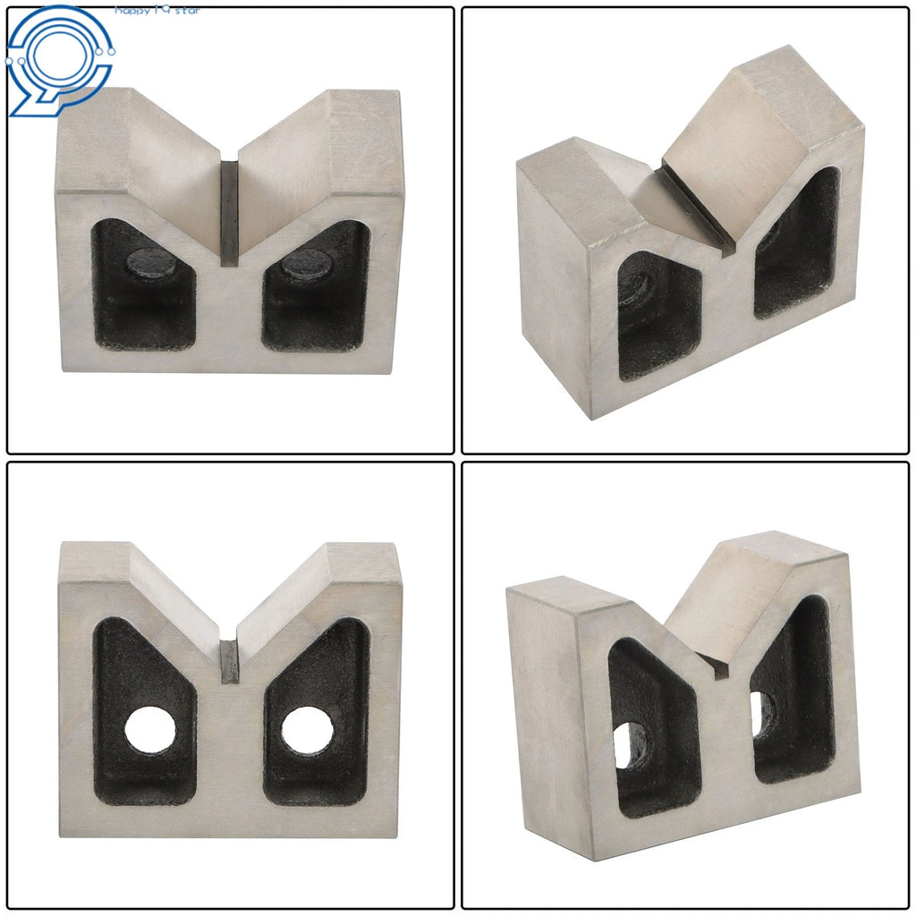 Set of 2 Jumbo V-Blocks for Automotive Precision (3'' x 1-5/16'' x 2-3/8'')