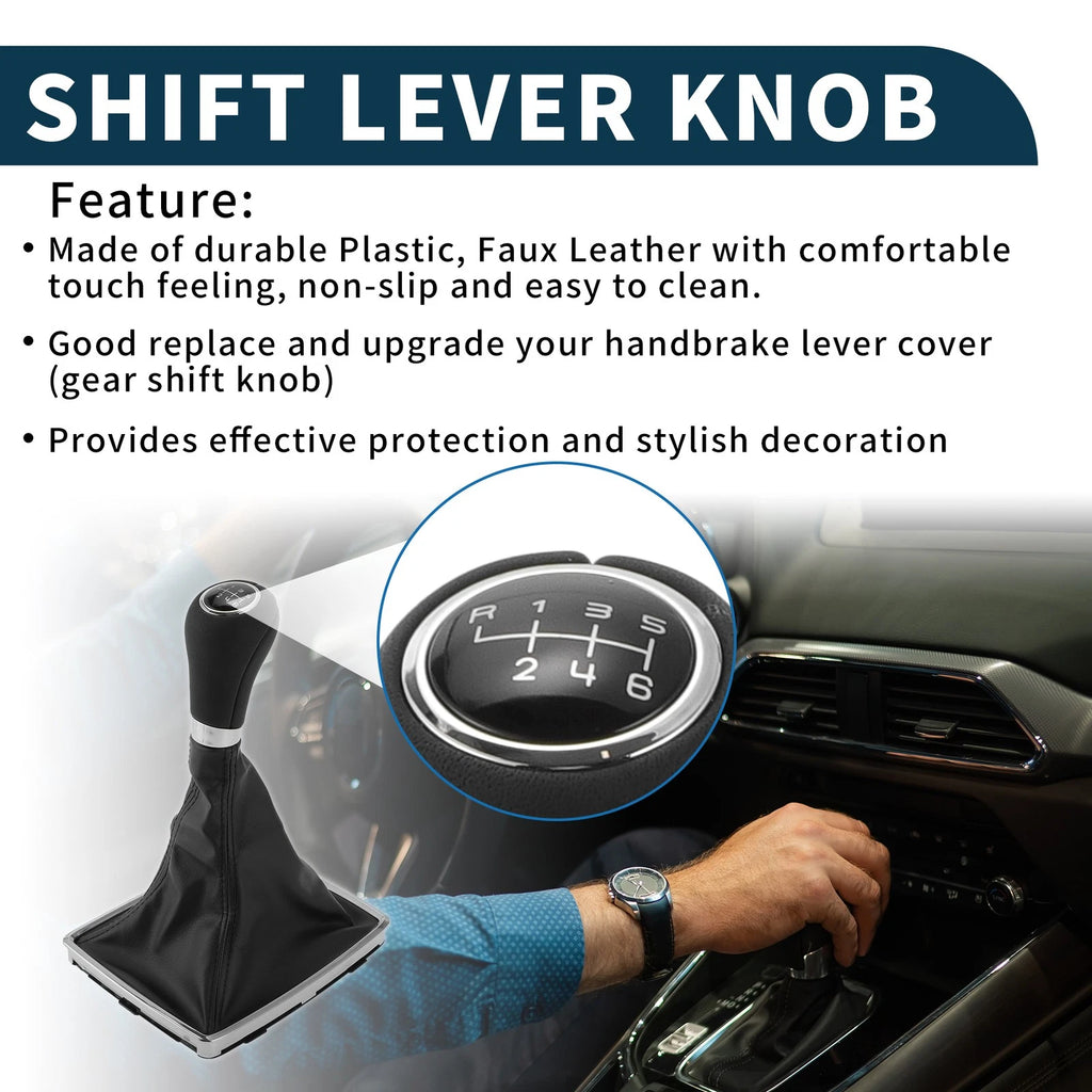 6 Speed Manual Gear Shift Knob with Cover for Mercedes-Benz C-Class (2007–2023)