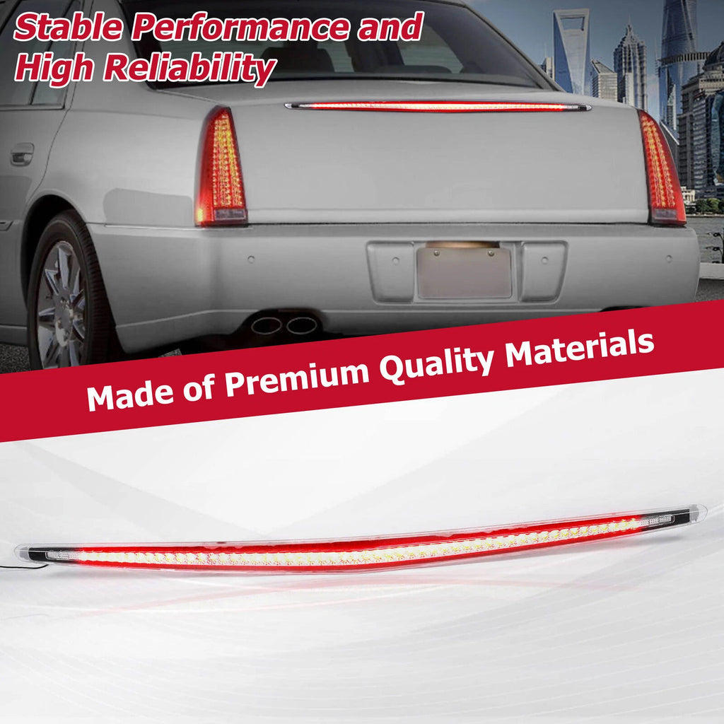 Full LED Third Tail Brake Light for Cadillac DTS (2006–2011) Chrome
