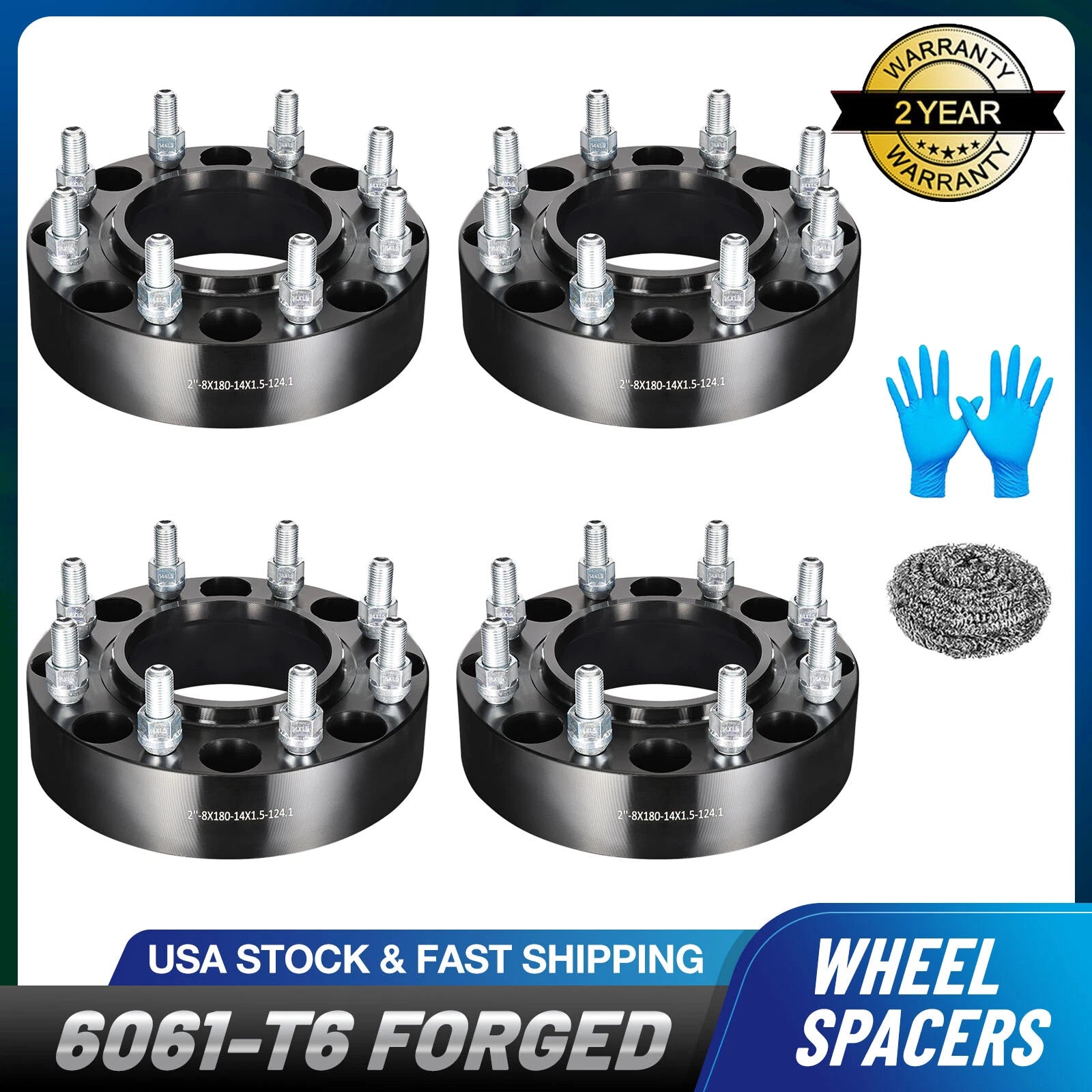 Hubcentric Wheel Spacers for GMC Chevy Silverado 2500 3500 (2015–2024)