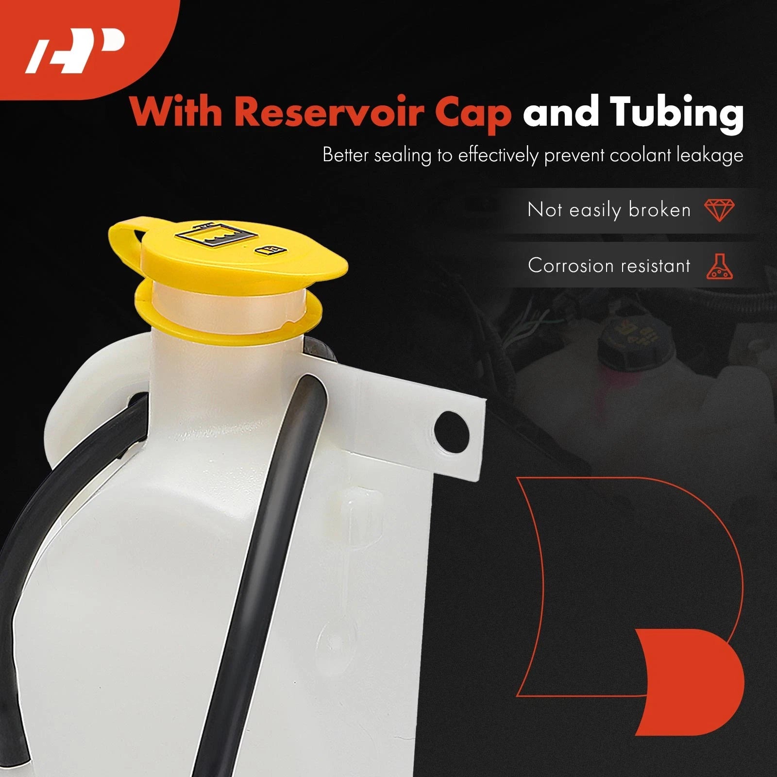 Front Coolant Reservoir for Jeep JK Wrangler (2012-2017)