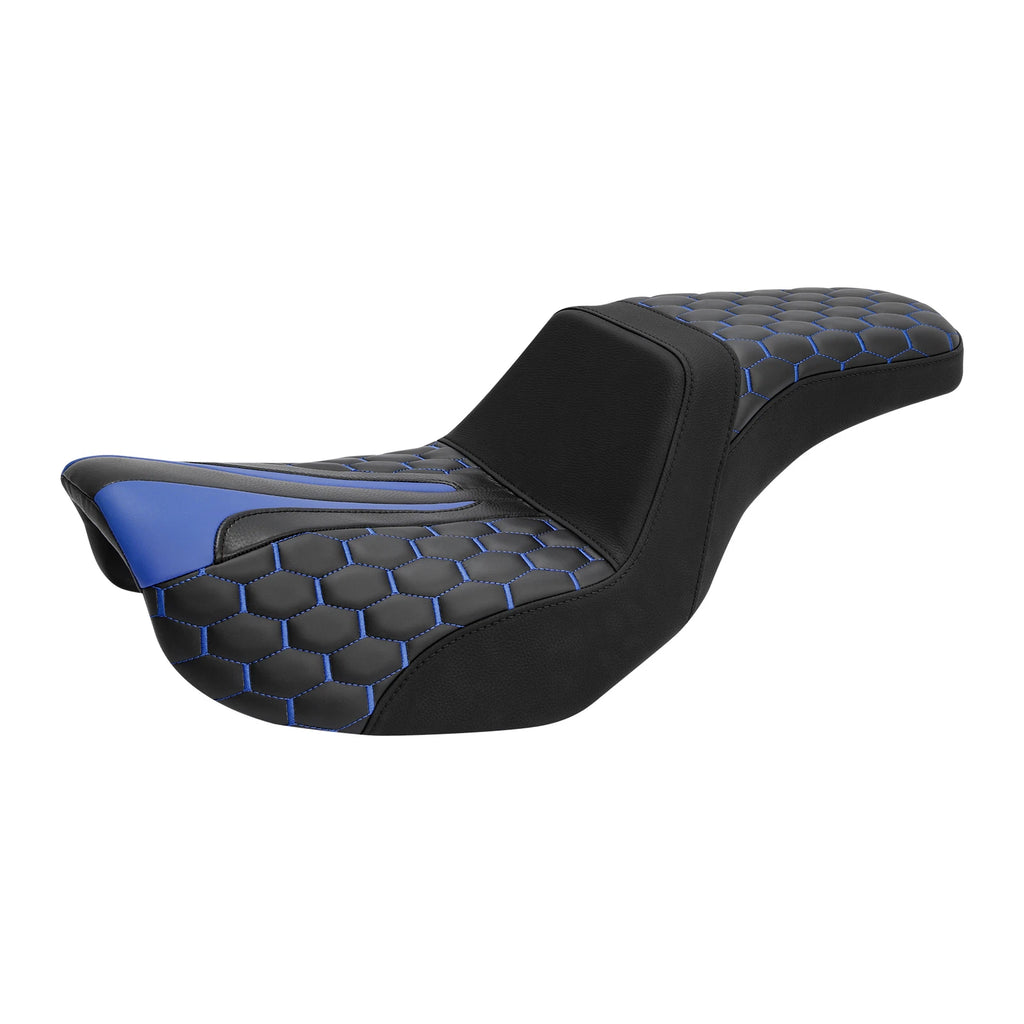 2-Up Driver Rider & Passenger Seat for Harley Dyna Super Wide Glide (2006–2017)