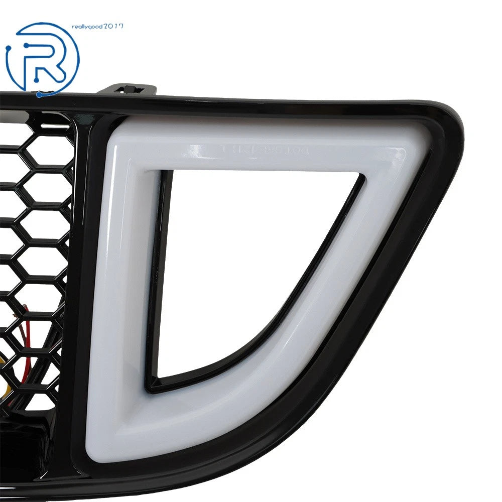 Front Bumper Upper Grille with DRL LED Light for Ford Mustang (2013-2014)