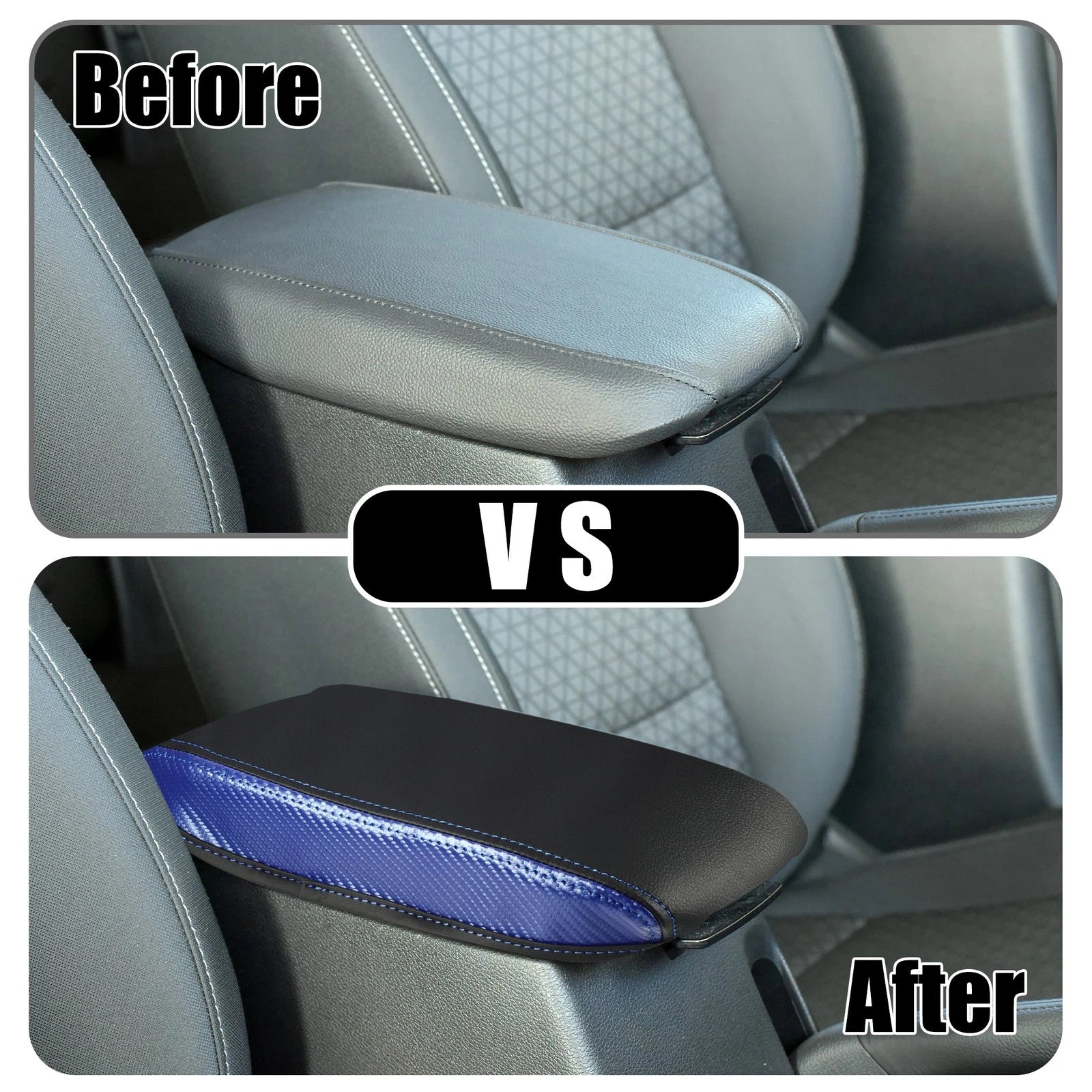 Center Console Armrest Cover for Toyota RAV4 (2014–2018) Black