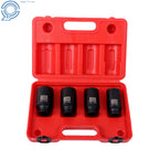 Set of 4 Spindle Axle Nut Sockets for Automotive (30mm, 32mm, 34mm, 36mm)