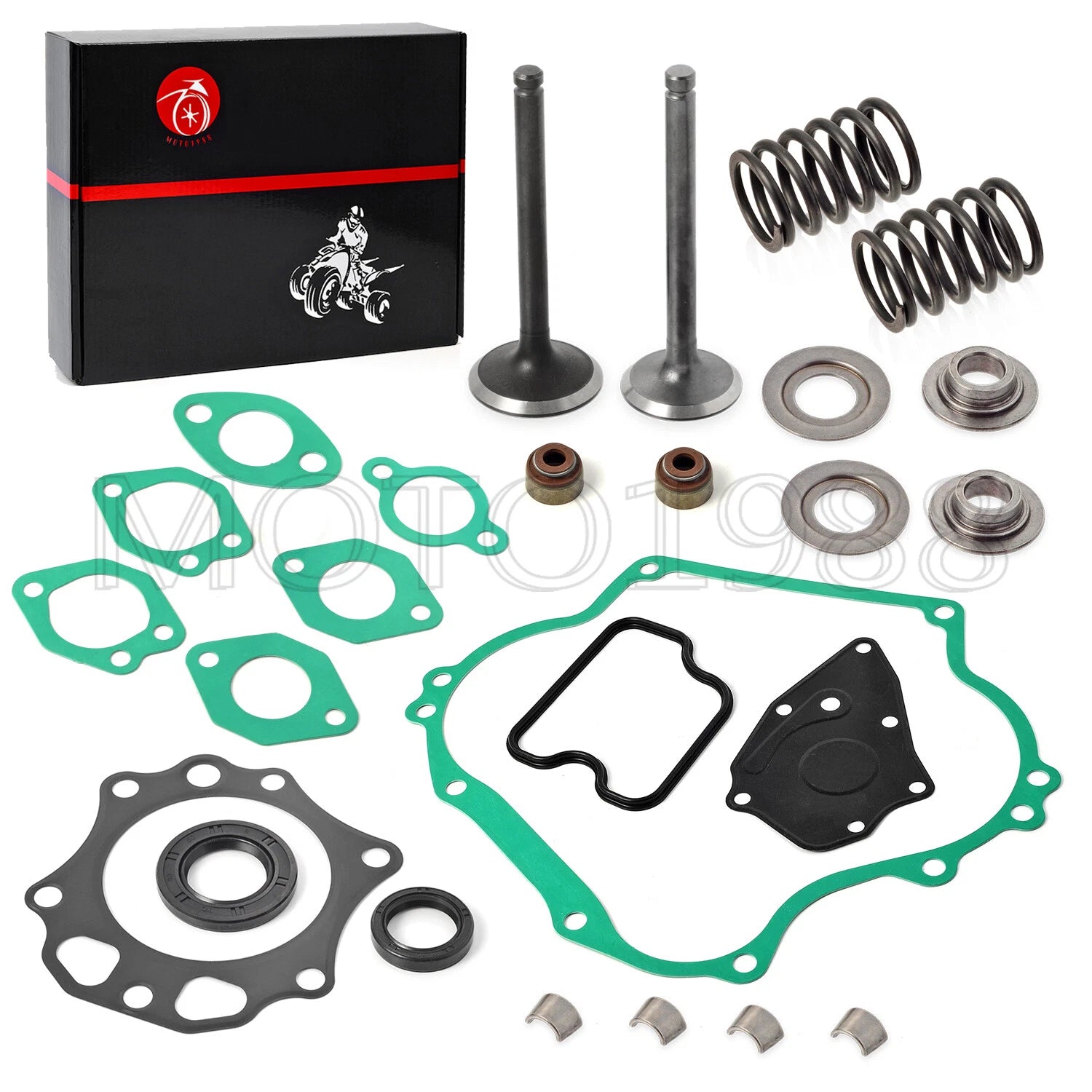 Valve Gasket Seal Spring Cotter Retainer for Club Car DS FE290 (1992–Present)