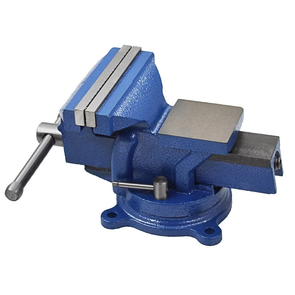 5" Bench Vise with Swivel Locking Base for Workbench (Heavy Duty)