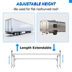Adjustable Roof Mount Ladder Rack for Enclosed/Opened Trailer 4'-8.5'