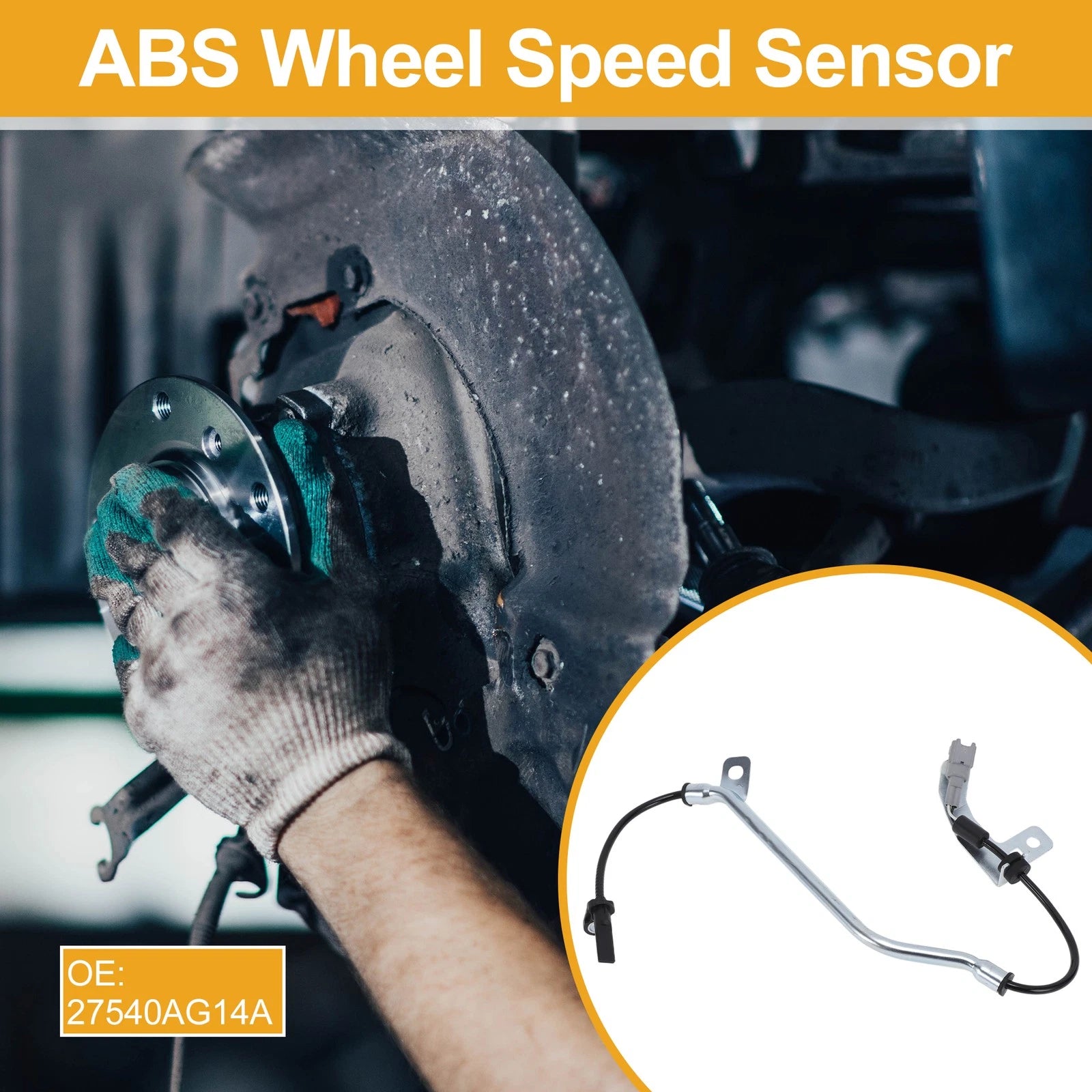 ABS Wheel Speed Sensor No. 27540AG14A for Subaru Legacy  Rear Left