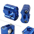 Fat Bar Mount Clamps Risers Adaptor 7/8 to 1-1/8 for Dirt Pit Bike ATV Blue