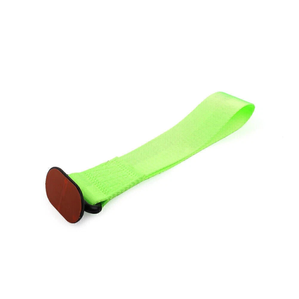 Tow Strap Belt for Universal Cars (Rally Hook, Green)
