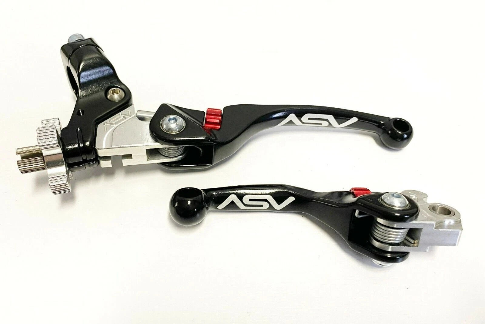 Pair of ASV F4 Front Brake Clutch Perch Levers for Suzuki RM (65–100)