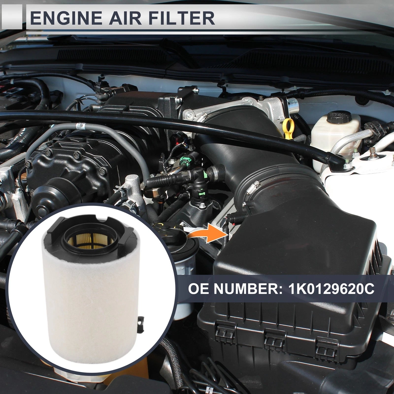 Car Engine Air Filter No. 1K0129620C for Audi A3 (2011–2013)