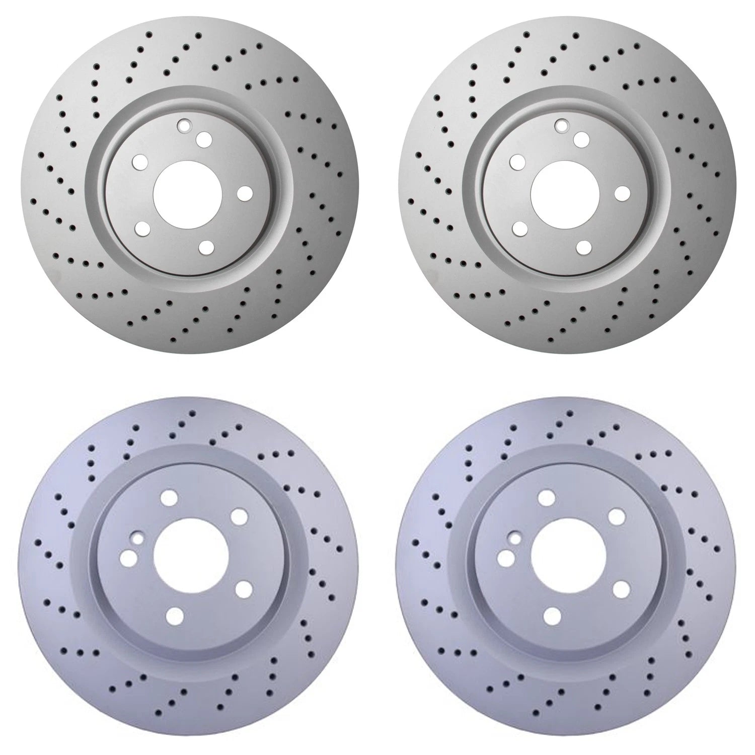 Brake Rotors Kit 360mm Front & 330mm Rear for Mercedes C219 CLS55 AMG W211 E55 AMG
