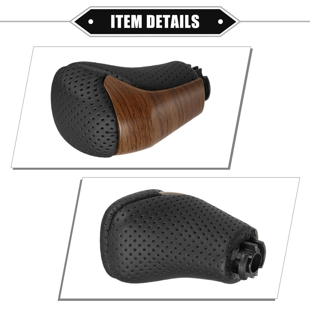 Automatic Gear Shift Knob for Toyota Highlander (2014–2019) Black Yellow Drilled