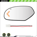 Left LH Driver Side Power Heated Mirror Glass for Chevy Silverado GMC (2007–2014)