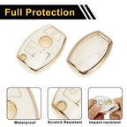 TPU Silicone Car Key Case for Mercedes-Benz A-Class (3 Buttons)