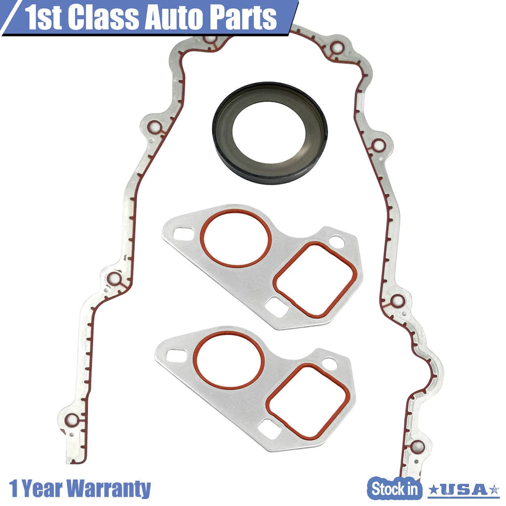 Timing Chain Cover with Water Pump Gaskets for GM LS1 4.8L (1997–2008)