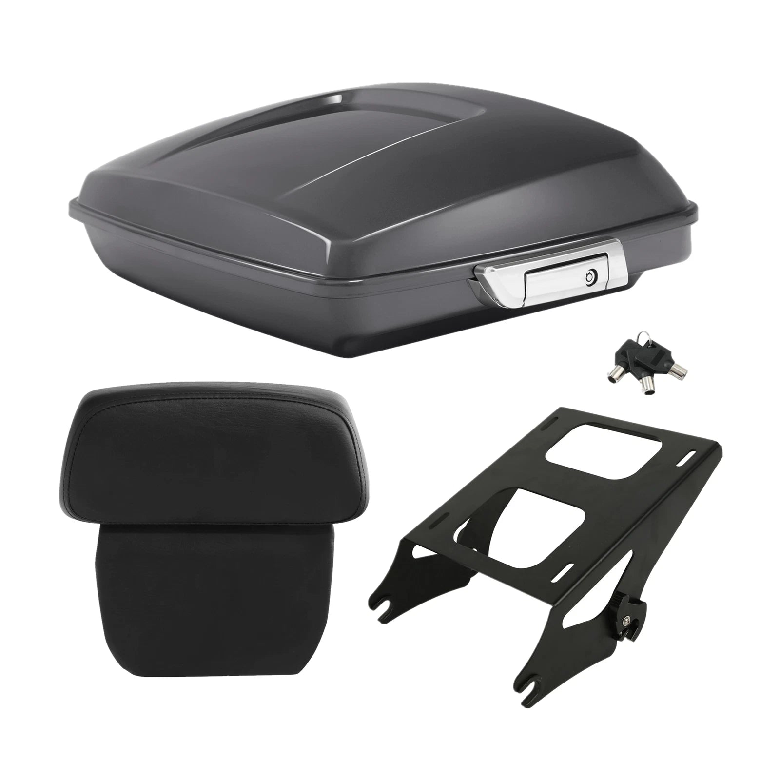 Razor Trunk Pad Mount Rack for Harley Road Glide (2014–2023) Gauntlet Gray