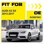 Front Bumper Lower Left Side Black Grill for Audi A3 S3 (2013-2017)