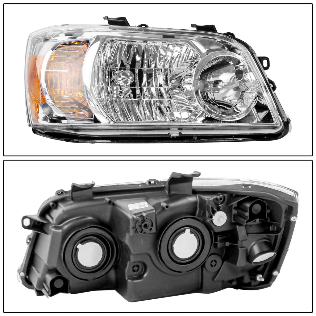Set of 2 Halogen Headlights for Toyota Highlander (2004–2006)