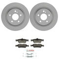 Bosch Rear Disc Brake Rotors & Ceramic Brake Pads Kit for Mercedes W221 S400 R230 SL550 (2007–2013)
