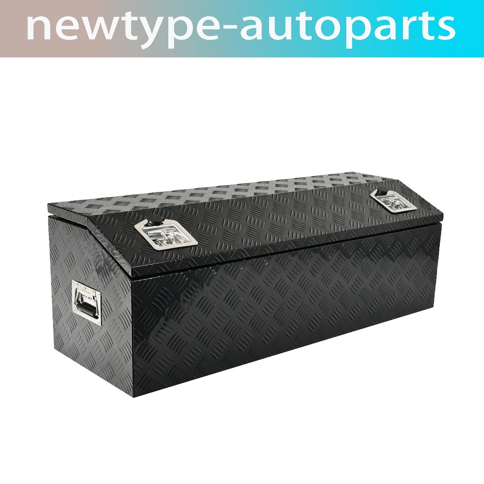 44" Black Aluminum Tool Box for Pickup Truck (Fits Most Models)