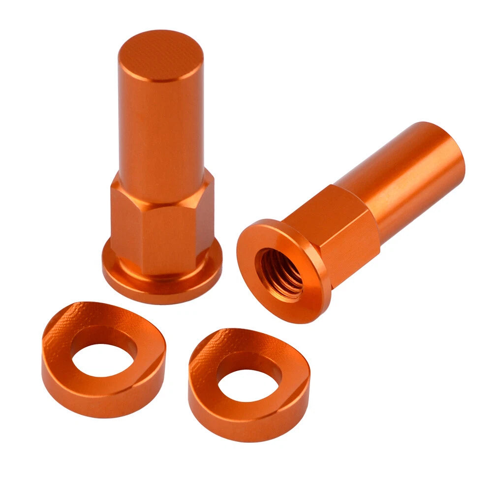 CNC Billet Rim Lock Nuts Spacer Kit for KTM EXC MXC XC XCW XCF SX SXF (2000–2023)