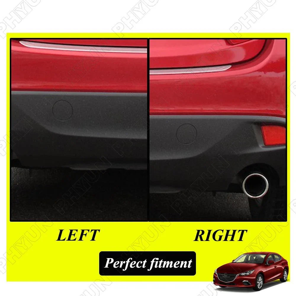 Rear Bumper Tow Hook Cover Cap Black for Mazda 3 (2014-2016)