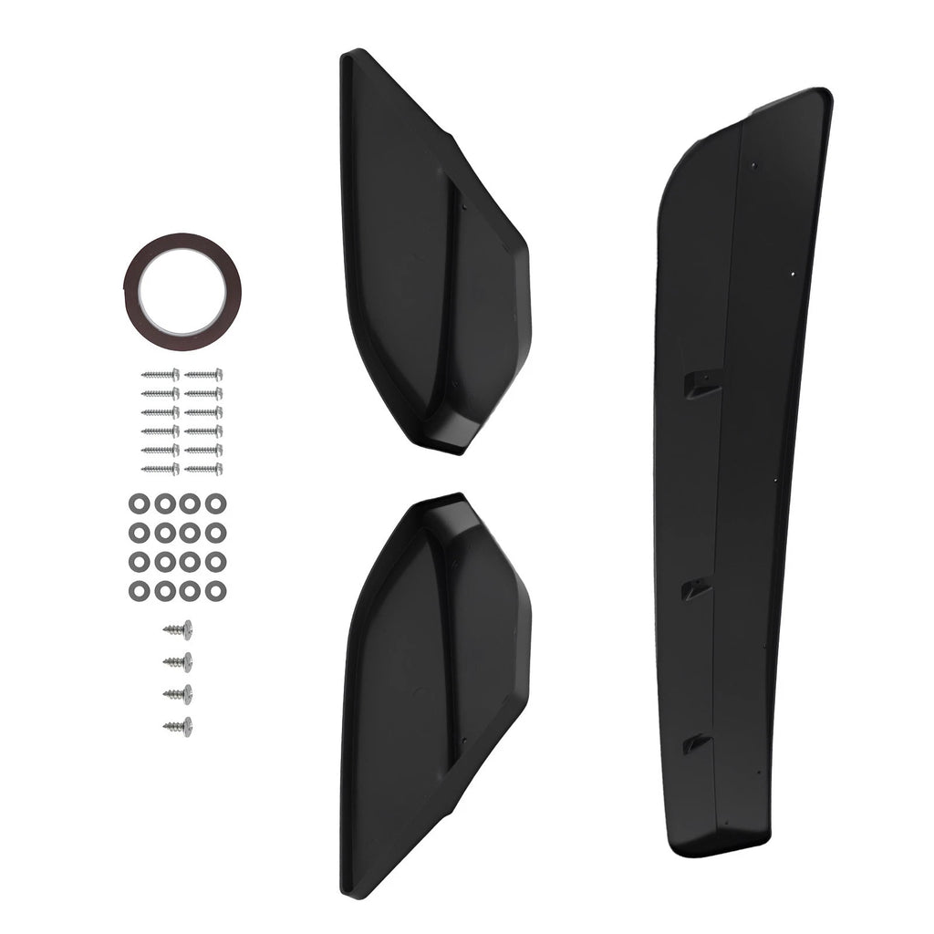Set of 3 Gloss Black Front Bumper Splitter Lip Spoilers for BMW X3M X4M (2019–2021)