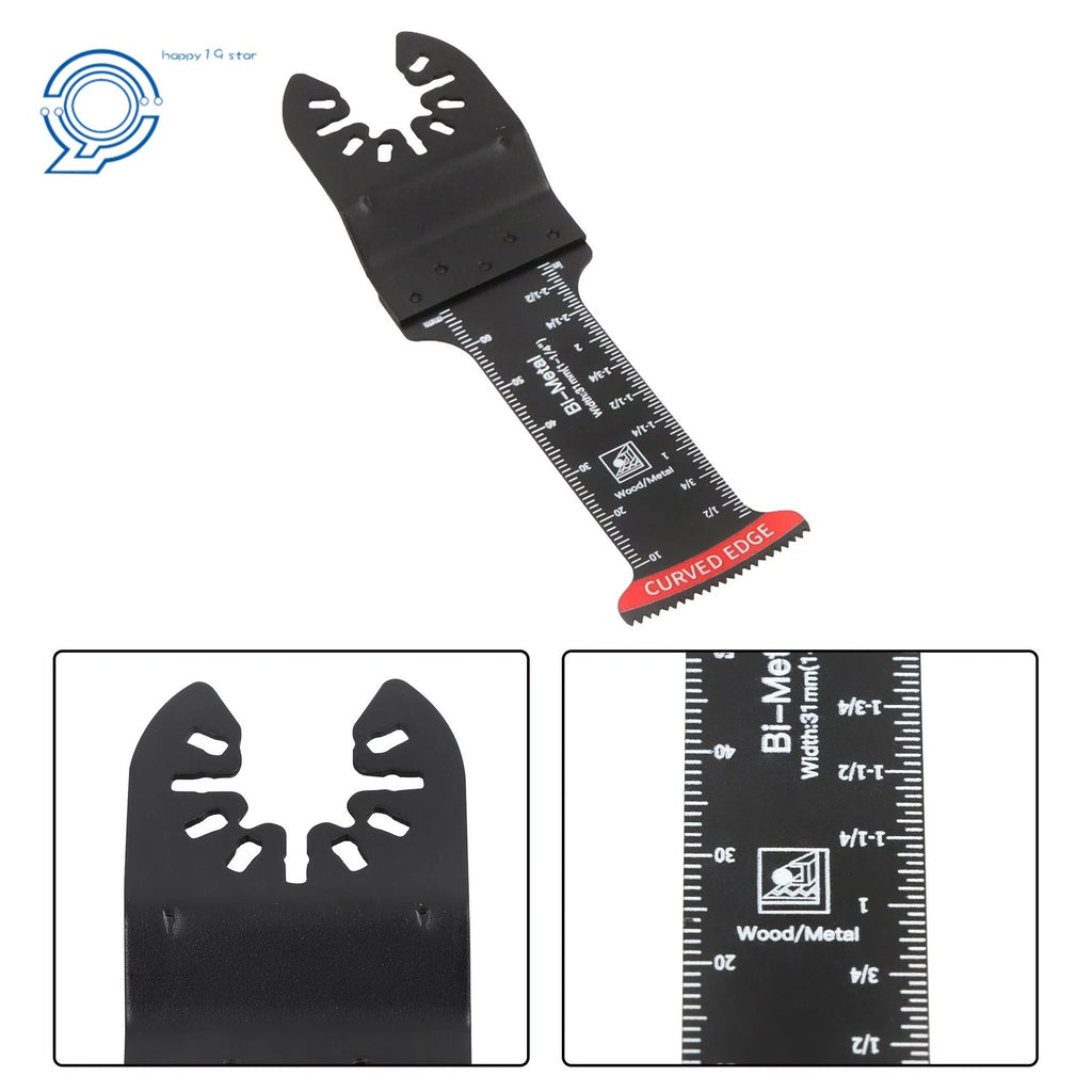 10 PCS Oscillating Saw Blades Curved Edge Bi-Metal & Japanese Teeth