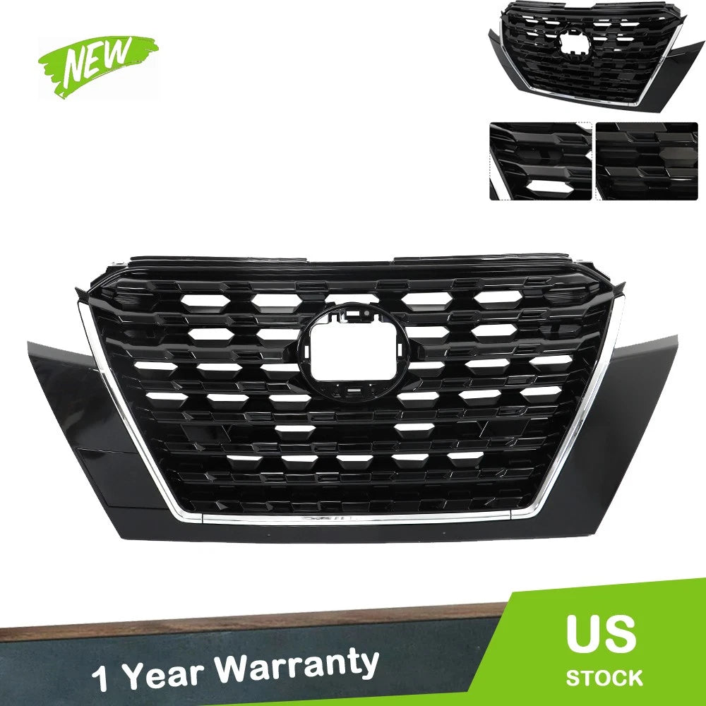 Front Bumper Grille Assembly for Nissan Kicks (2021–2023) Black