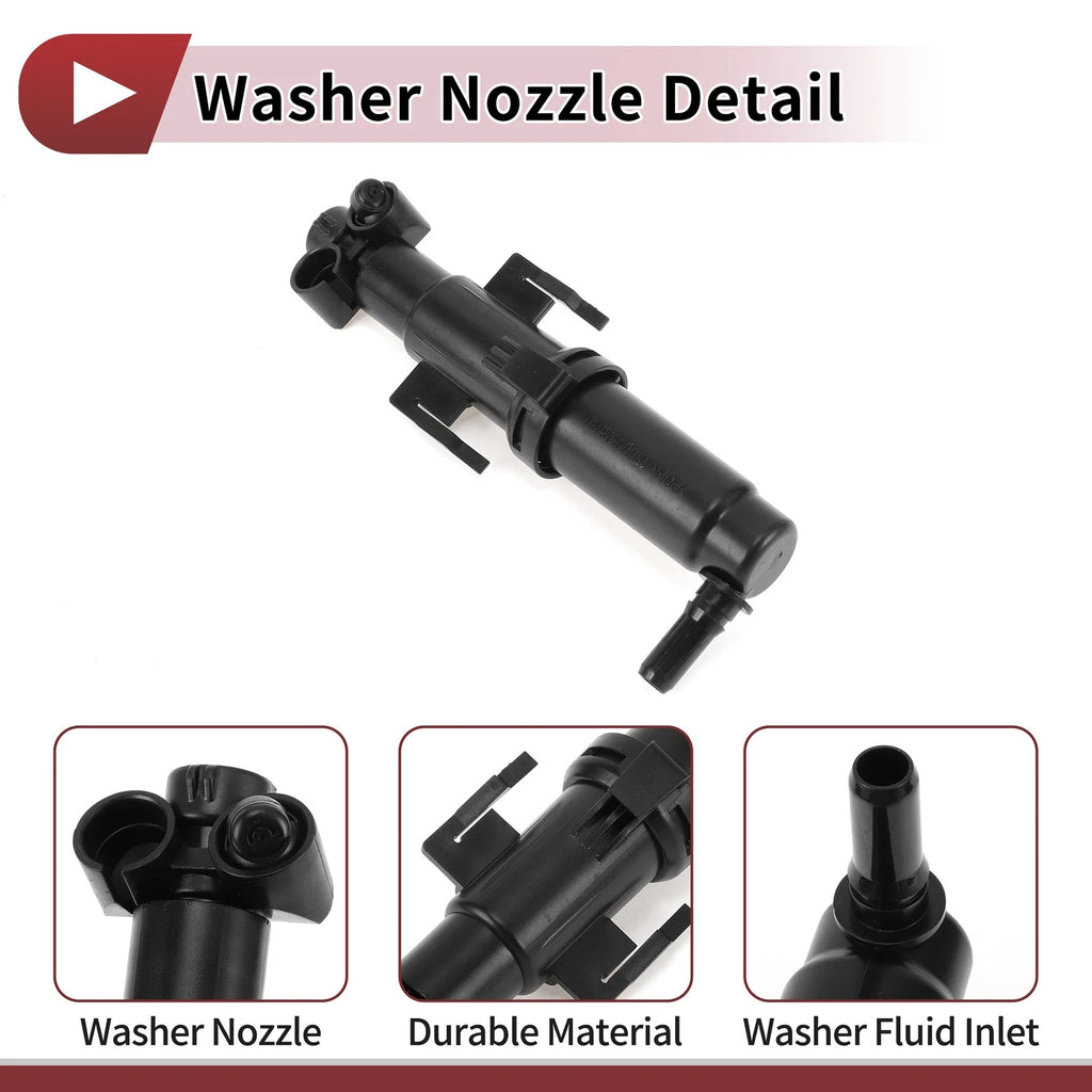 Front Passenger Side Headlight Washer Nozzle for BMW 528i (2011–2016) No. 61677341542