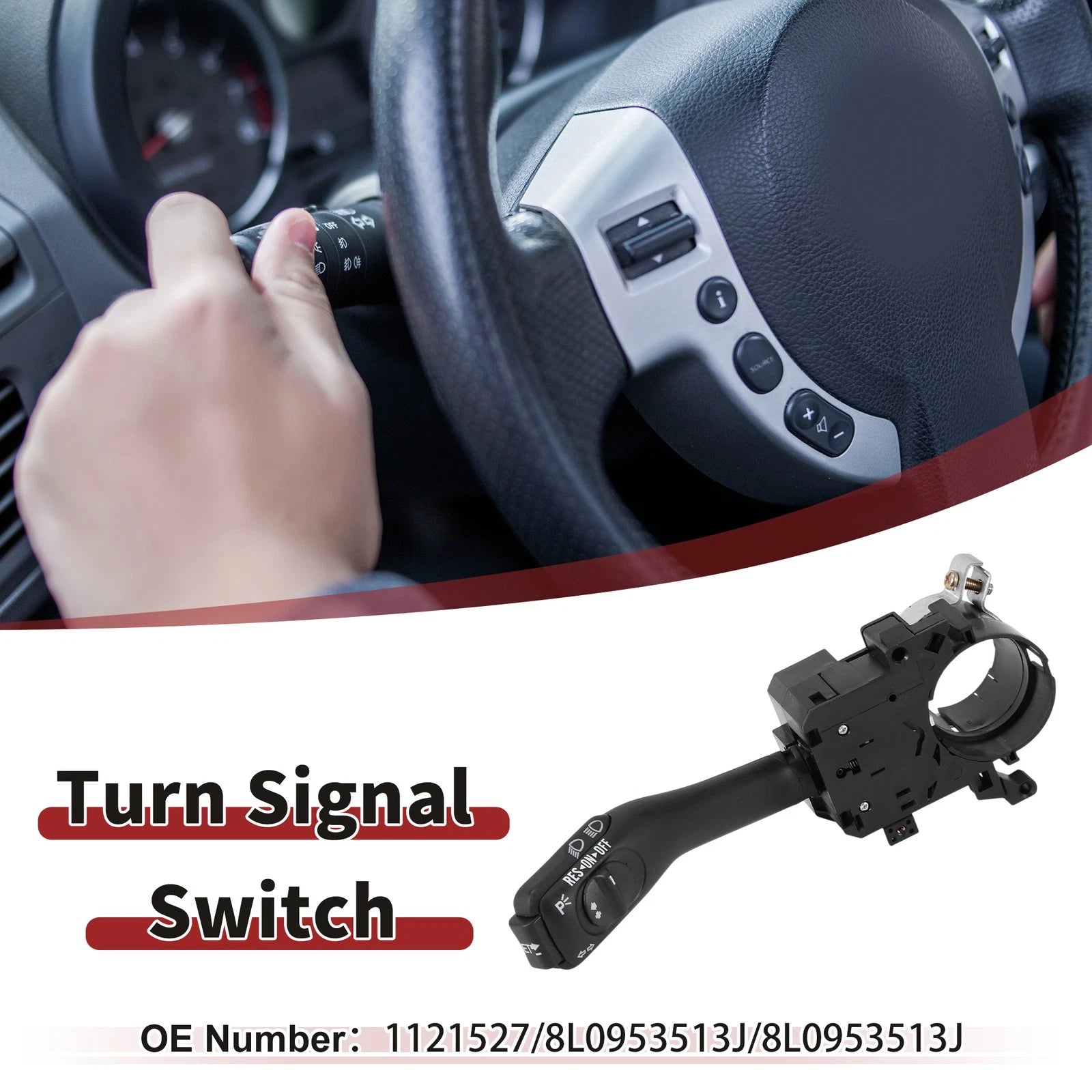 Turn Signal Switch for Audi A2 (2000–2005) No. 1121527, 8L0953513J