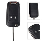 2-Button Folding Key Housing for Opel Zafira C (2012–2016)