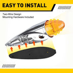 5X Amber LED Torpedo Cab Marker Lights for EV (12V)