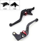 Short Brake Clutch Levers for Yamaha YZF R6 (2005–2014), YZF R1 (2004–2008) Black