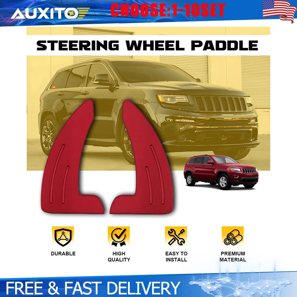 Set of 2 Steering Wheel Shift Paddle Cover Trim for Dodge Challenger Charger (2015–2021)