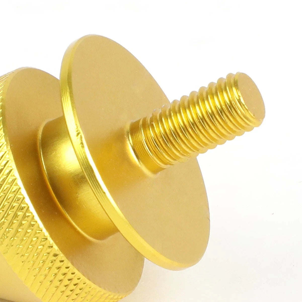 Set of 4 Aluminum Gold Spiky Bumper Quick Release Fasteners 24MMx28MM
