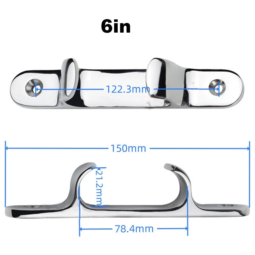 316 Stainless Steel Cleat for Boat Hardware (Lightweight, Rust Resistant)