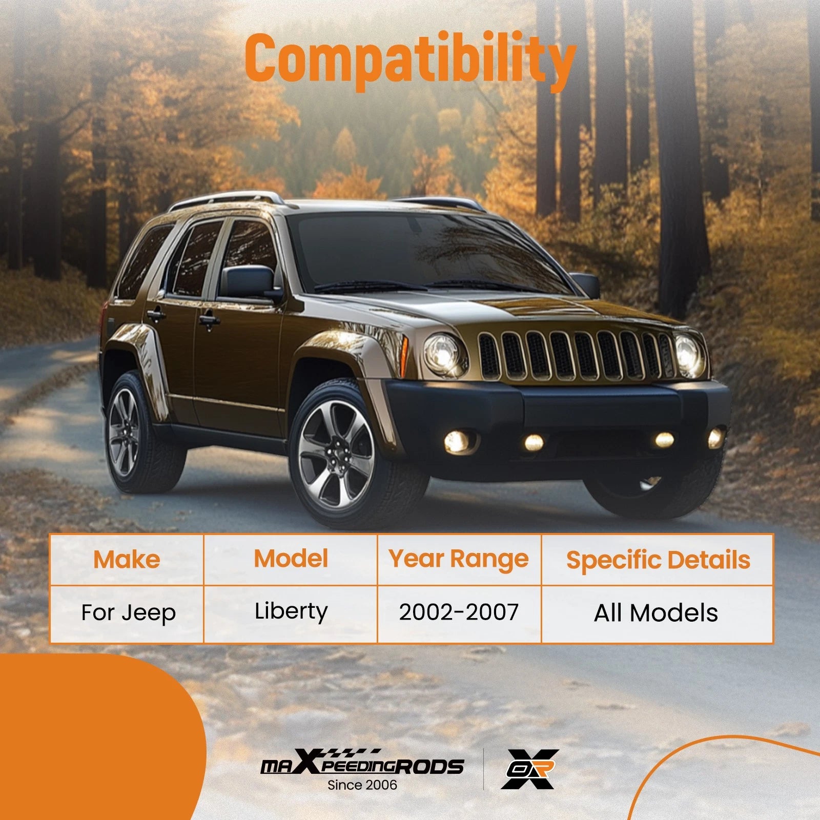 Front Upper Control Arms for Jeep Liberty (2002-2007)