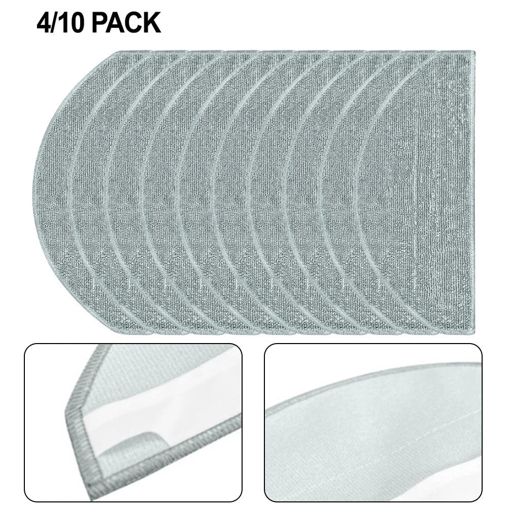 Set of 4 Microfiber Mop Cloths for Easy Installation (Pet Friendly)