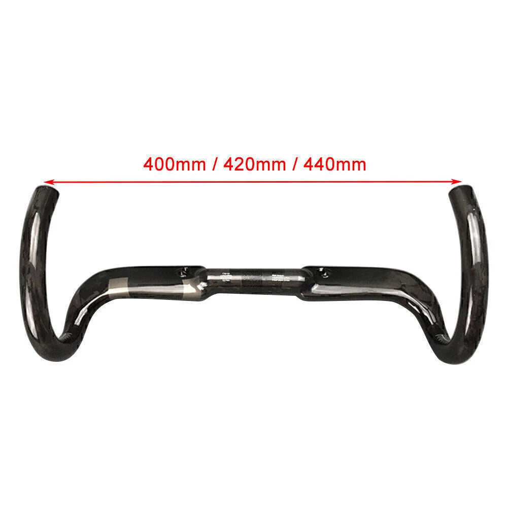 Toseek Carbon Fiber Drop Handlebar for Road Bike (400/420/440mm)