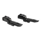 Front Footrests Foot Pegs for Aprilia RSV4 Factory, Tuono 660 (2009–2023) Black