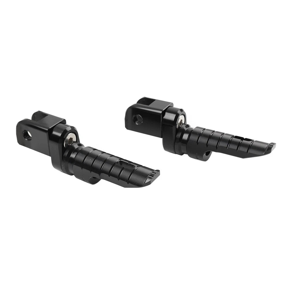 Front Footrests Foot Pegs for Aprilia RSV4 Factory, Tuono 660 (2009–2023) Black