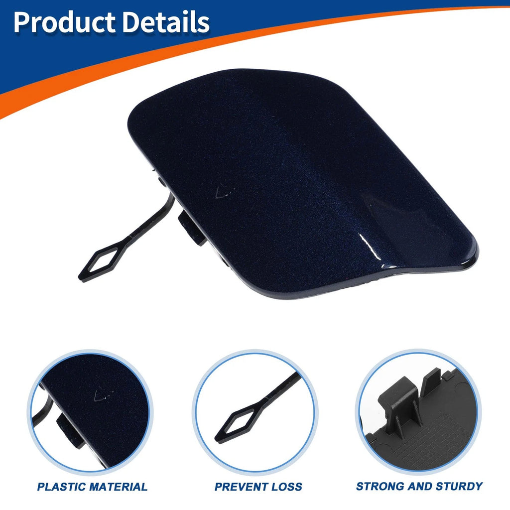 Rear Car Bumper Tow Hook Cover for Mercedes-Benz (A2058850224) Jewelry Blue